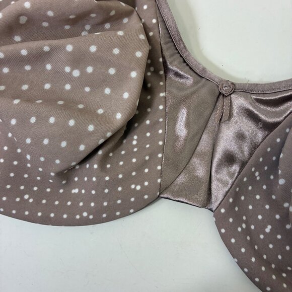 Olga Gentle Lift Underwire Bra Polka Dots Size 42DD - Picture 2 of 6